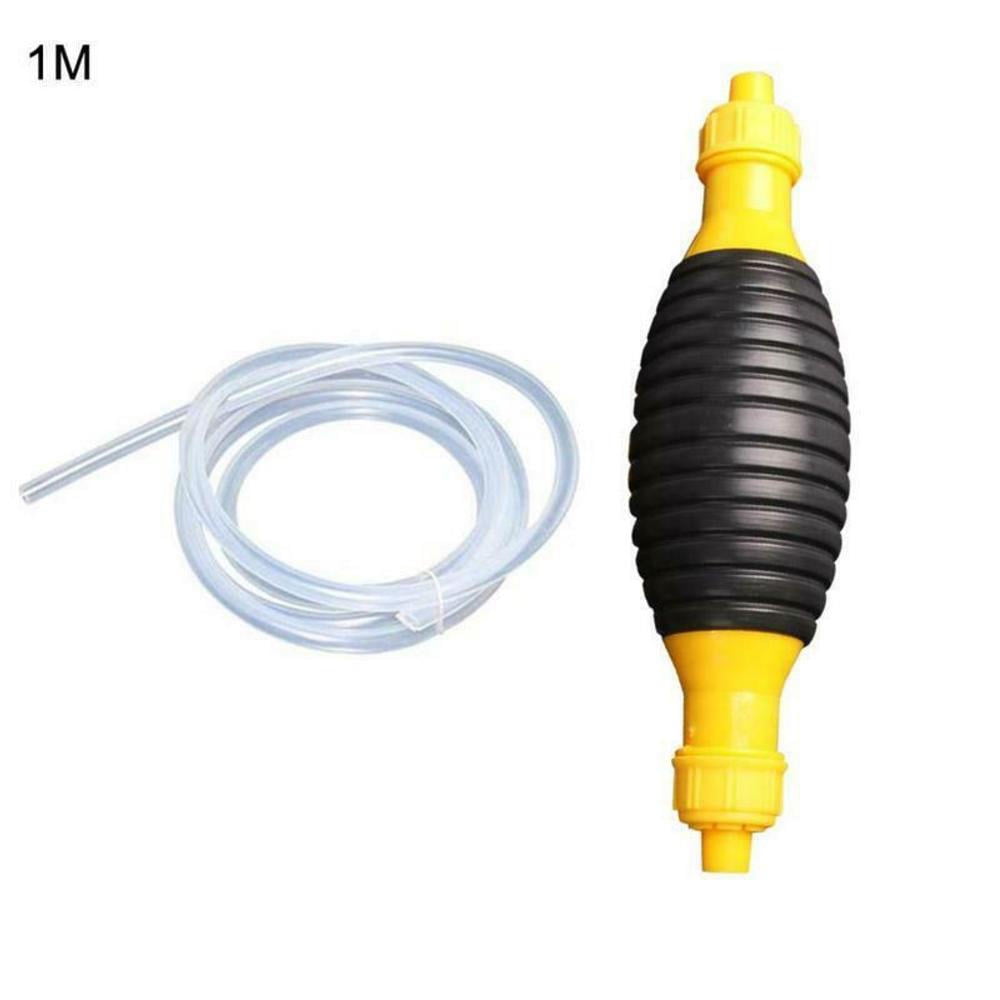 Car Manual Hand Water Oil Liquid Petrol Fuel Transfer Pump Siphon Pipe