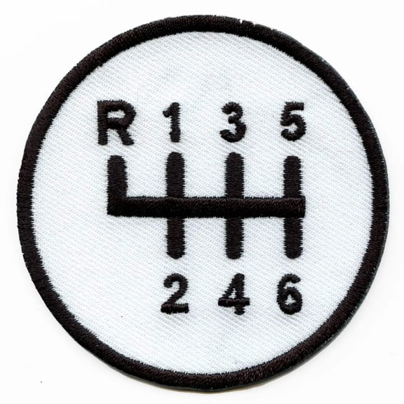 Car Manual Transmission Gearbox Logo Iron On Embroidered Patch