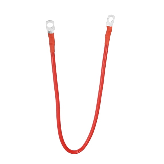 Unique Bargains Car Marine Battery Inverter Cable 8AWG 5/16inch Robust Battery Copper Wire 1Pcs Red 1.5ft