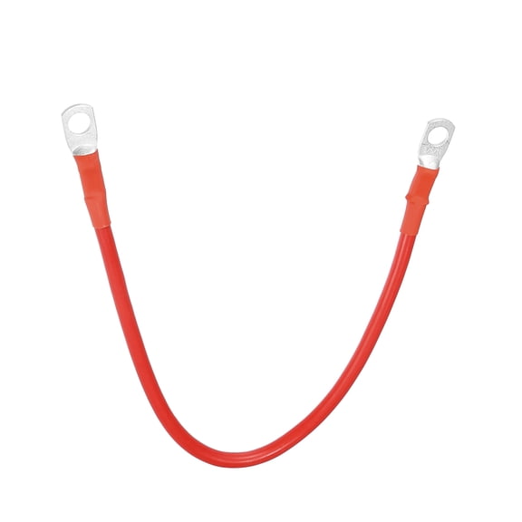 Unique Bargains Car Marine Battery Inverter Cable 8AWG 5/16inch Robust Battery Copper Wire 1Pcs Red 1ft