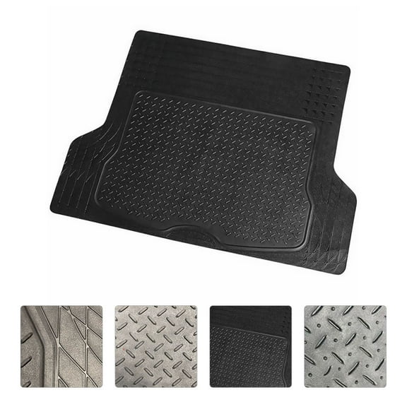 FOXNOVO Car Trunk Pad Trunk Liner Waterproof Black 1Set