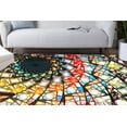 thumbnail image 1 of Car Mat Rug, Modern Rug, Stair Rug, Fractal Pattern Rug, Customs Rugs, Colorful Rug, Hallway Rug, Fractal Glass Effect Rug, Non Slip Rugs, 5.2'x7.5' - 160x230 cm, 1 of 7