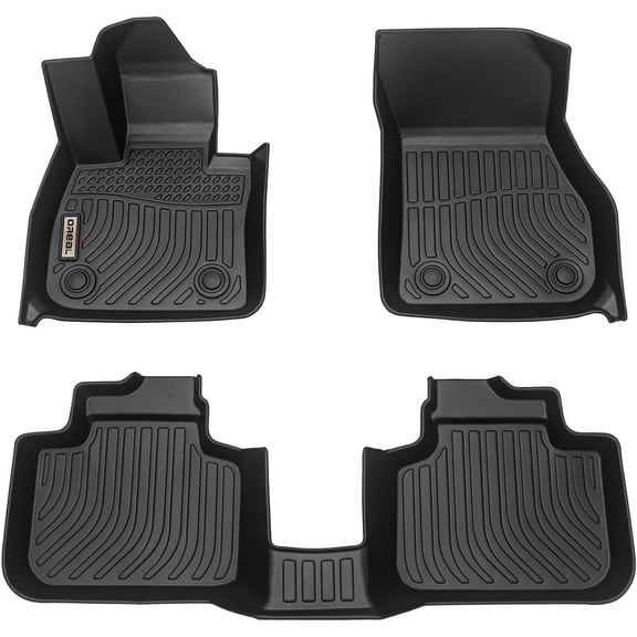 Car Mats Replacement for BMW X1 F48 2016-2022 & X2 F39 2018-2023 Floor Liners All Weather Guard Black Front Rear Car Carpet-Custom Fit Durable Odorless
