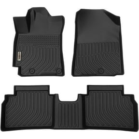 Car Mats Replacement for Floor Liners Forte 2019-2024 Heavy Duty All Weather Guard Black Front and Rear Car Carpet-Custom Fit-Tough/Durable/Odorless