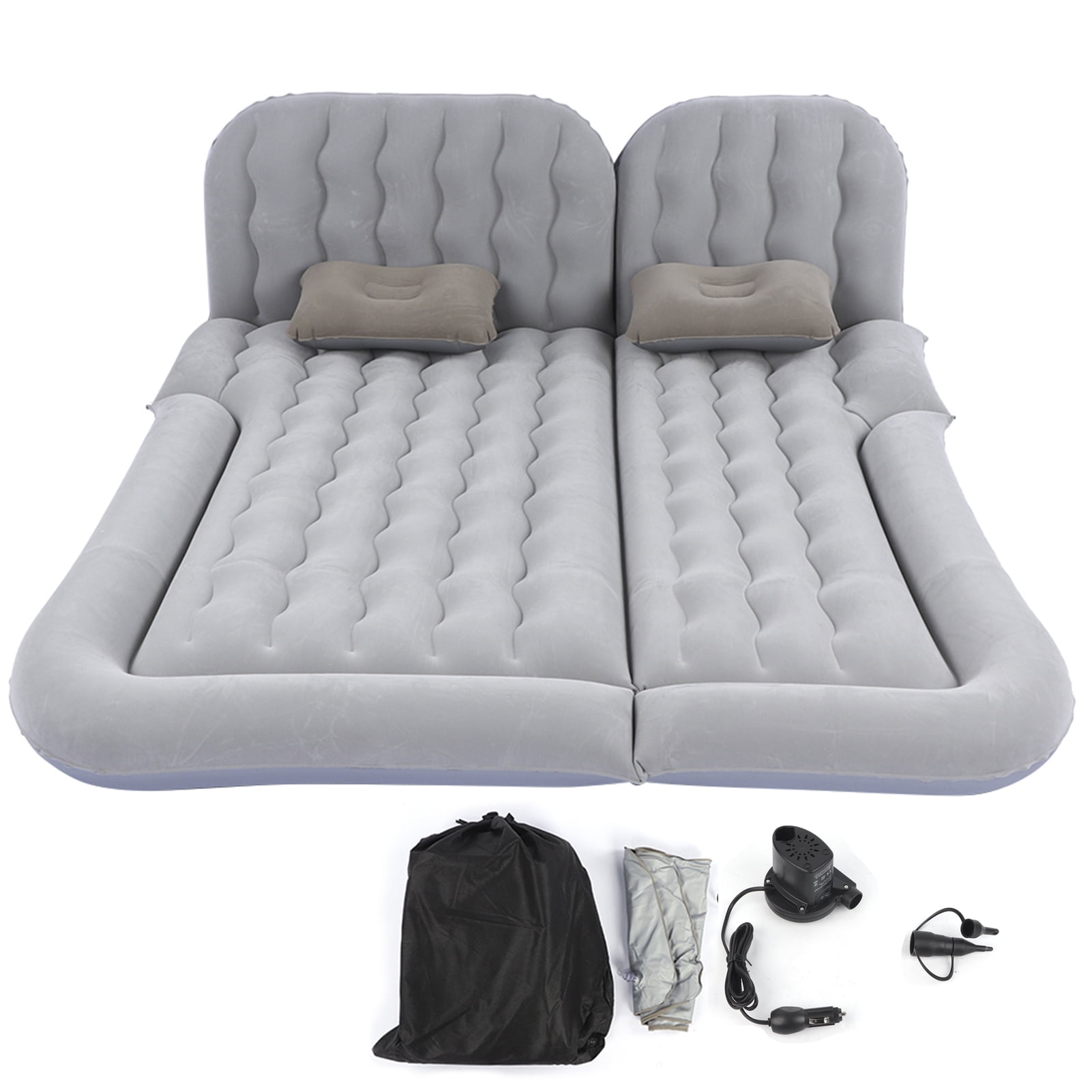 Car Mattress, Car Travel Bed, PVC Flocking For Car Traveling Gray