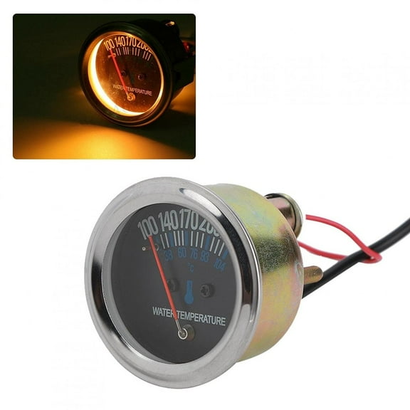Car Mechanical Water Temperature Meter 100~220F12V Pressure Gauge Thermometer