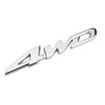 Car Metal 4WD Displacement Emblem Badge All Wheel Drive Auto Sticker
