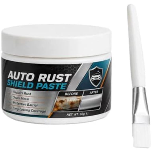 Car Metal Rust Repair Paste, Auto Rust Paste with Brush (2PCS)