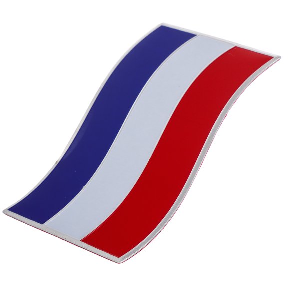 France Flag Car Sticker for Decoration Strong and Durable Aluminum Material Multi Color Unique