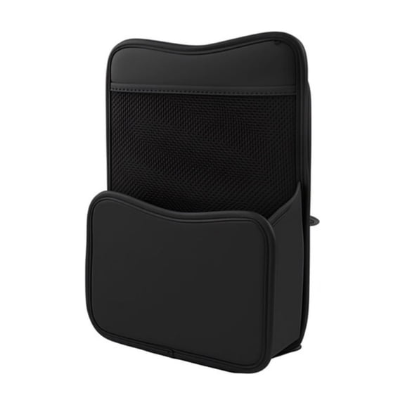 Car Middle Console Storage Bag Secure Barrier Holder PU Leather Construction Easy Install Vehicle Interior Use for Pet