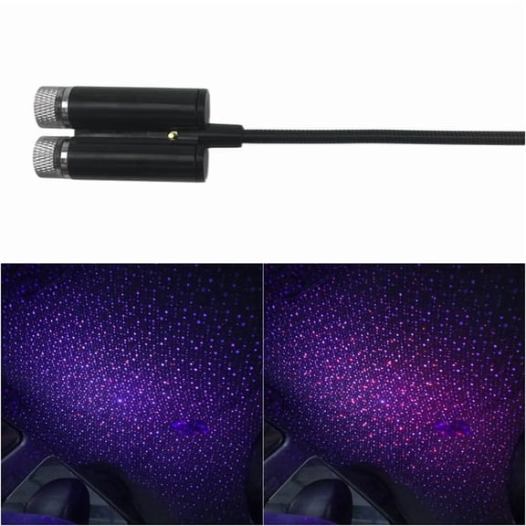 Car Mini Projector Lamp, Car USB Atmosphere Lights LED Car Roof Star Night Light Car Roof Lights Interior Car Lights