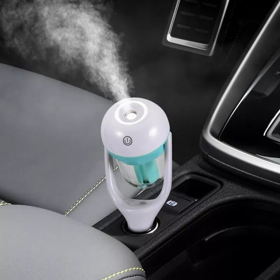 Car Mini Steam Air Humidifier Diffuser Essential Oil Diffuser Car Air Perfume Blue Box Fangkenuo