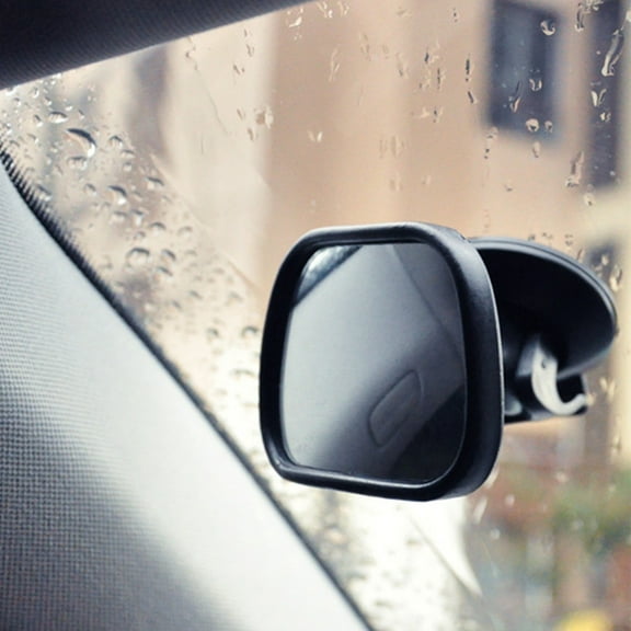 Car Mirror, Car Rearview Mirrors with 360° Adjustable, Suction Cup Rearview Assist Mirror, Easys to Install and Disassemble, Sutable for Back Seat(Black)