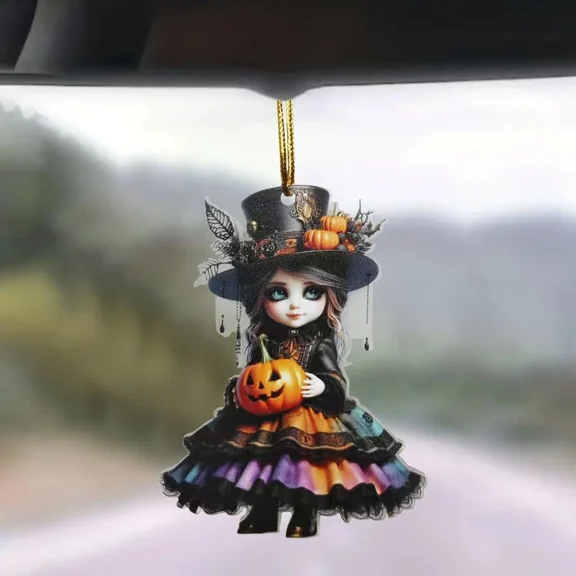 Car Mirror Hanging Accessories, Cute Car Rear View Mirror Charm, Acrylic Car Han