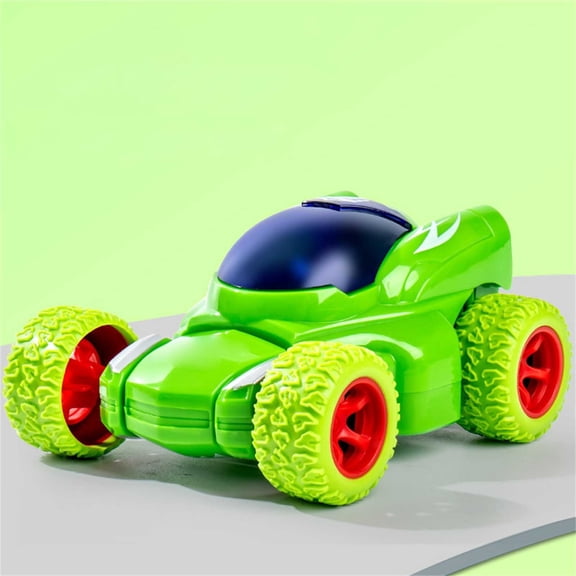 Car Model Boys' Off Road Stunt Car Rotating Trick Vehicle Toy for Kids Children,3.94x4.72x2.36 inch,Green