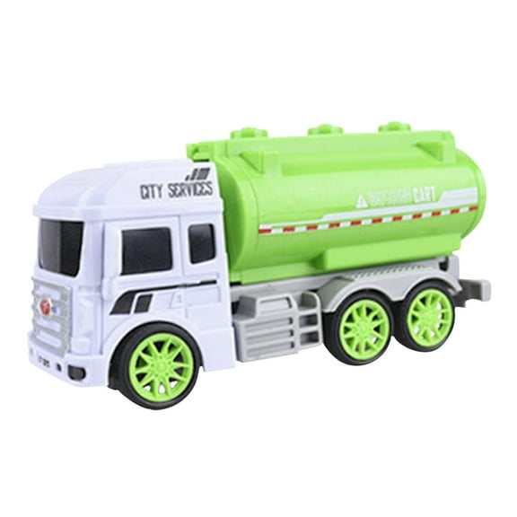 Car Model Garbage Truck Toys for Boys Sanitation Vehicle Three Piece Set Ideal for Toddlers Age One to Three Years Old Kids Educational