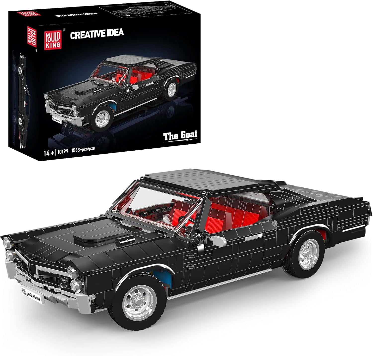 Car Model Kits, MOC Bricks Collectible Sportscar Building Blocks, Car Building Kits for Adult, Static Version 1563 PCS