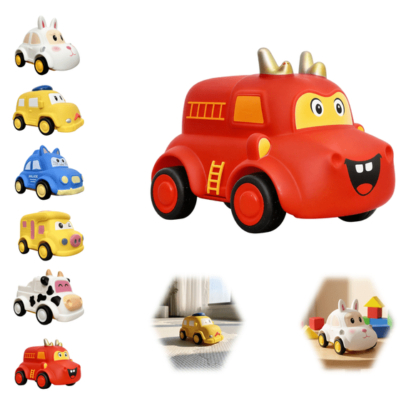 Car Model with a soft rotational molded body,Friction Powered Mini Cars Toys for Toddlers,Children's Toy Model with Pullback Function, Collector's Quality Model Car, Gift for Children(Dragon)