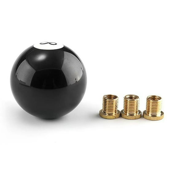 Car Modification Acrylic for Crystal Round Black 8-Shaped Manual Gear Shift Head likeweier
