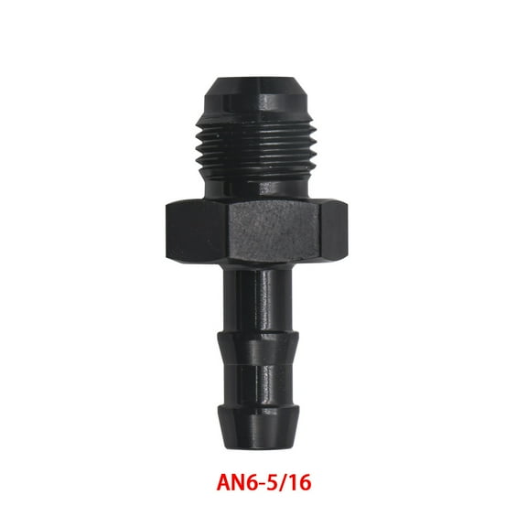 Car Modification Hose Barbed Fuel Line Pipe Connector 6an Turn 5/16 Direct Push Connector EFI Accessories Adapter