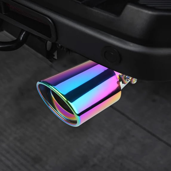 Car Modified Exhaust Pipe,Stainless Steel Tailpipe Cover,Decorative Exhaust Tip,Automotive Rear Upgrade,Universal Vehicle Exhaust Accessory,Corrosion Resistant,Easy Install Sporty Design