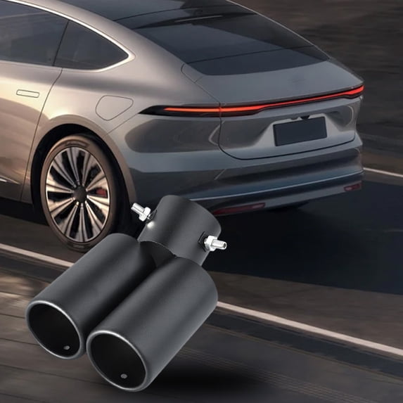 Car Modified Exhaust Pipe,Stainless Steel Tailpipe Cover,Multicolor Decorative Exhaust Tip,Vehicle Rear Upgrade,Sporty Automotive Exhaust Accessory,Corrosion Resistant,Easy Install Durable Design