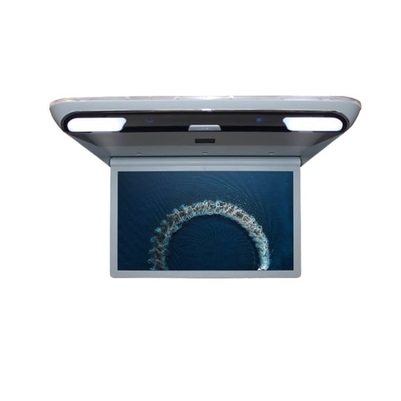 Car Monitor 19 Inch LCD Screen 1080P Car Video Players Auto Ceiling TV Roof Mount Display FM Speaker Link ,Vibrant Colors