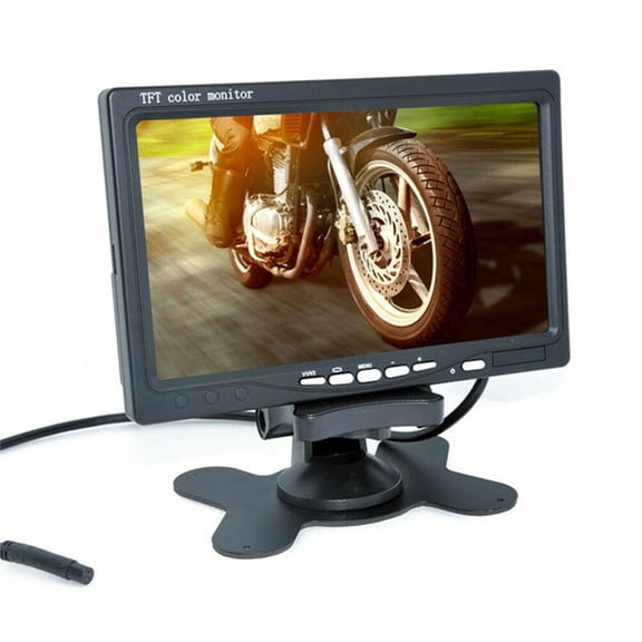 Car Monitor 7" Digital Color TFT 16:9 LCD Reverse Monitor with Bracket Holder