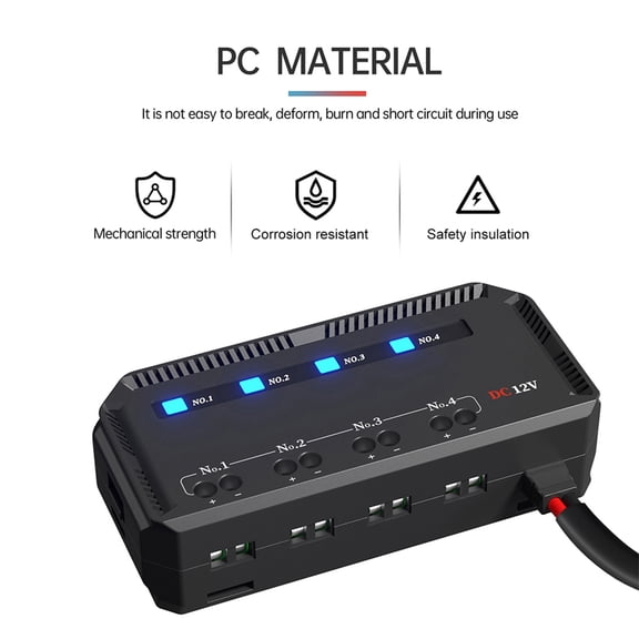 Car Motorcycle Fuse Holder Box LED Indicator Light 12V Electrical Insulation Battery Protection Junction Box