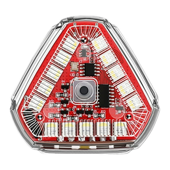 Car Motorcycle Triangle Warning Lights Flashing Aircraft LED Tail Lights with Remote Control Color Changing Slow
