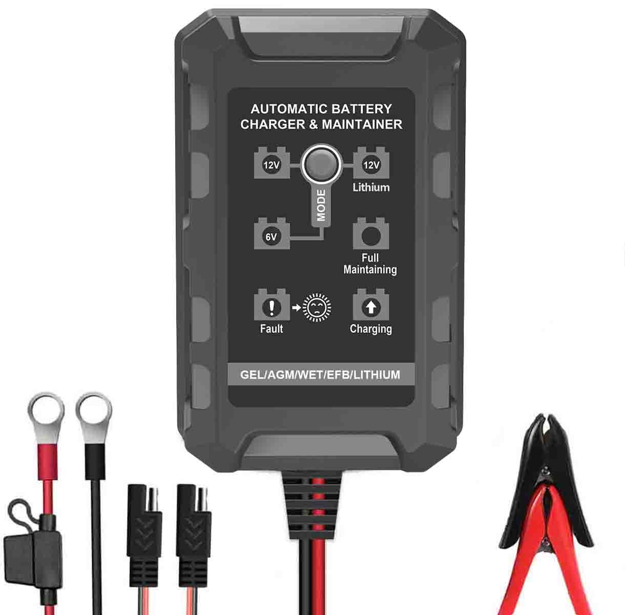 Car Motorcycle charger For 12V 20AH VRLA AGM_Sealed Lead Acid Battery & Lithium
