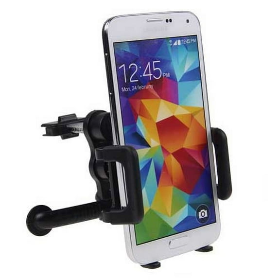 Car Mount AC Air Vent Phone Holder Rotating Cradle N7L Compatible With Samsung Galaxy On5 Note9 Note8 Note 4 3, J7, (2018) Refine, J5 J3 Emerge, 5 Mega 2 (2018) Halo Avant Amp 2 Alpha A9 A6 A5