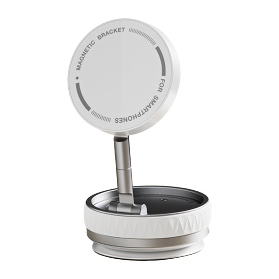 Electric Vacuum Magnetic Suction Phone Holder Adjustable Foldable Car Mount Rack