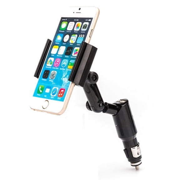 Car Mount Charger Plug Swivel Holder USB Port Dock Cradle Q3Z Compatible With Alcatel Tru, Dawn, REVVL, 7, Jitterbug Smart2 Smart, A30 Plus, 2, Pop 3, Idol 5S 5 4S, Fierce 4, 1x Evolve