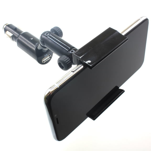 Car Mount Charger for Samsung Galaxy S23/FE/Plus/Ultra/S24/FE/Plus/Ultra - Holder DC Socket USB Port Cradle Swivel Plug-in