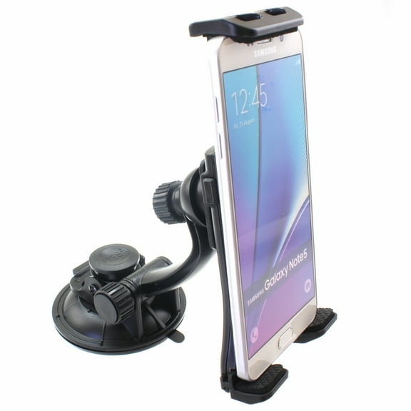 Dash Car Mount for LG Q70, K51 Phones - Windshield Holder Strong Grip Cradle Swivel Dock