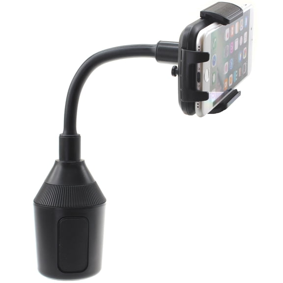 Car Mount Compatible With iPhone 11/12/13/14 Plus, Pro, Pro Max, Mini - Cup Holder Swivel Cradle Dock Gooseneck