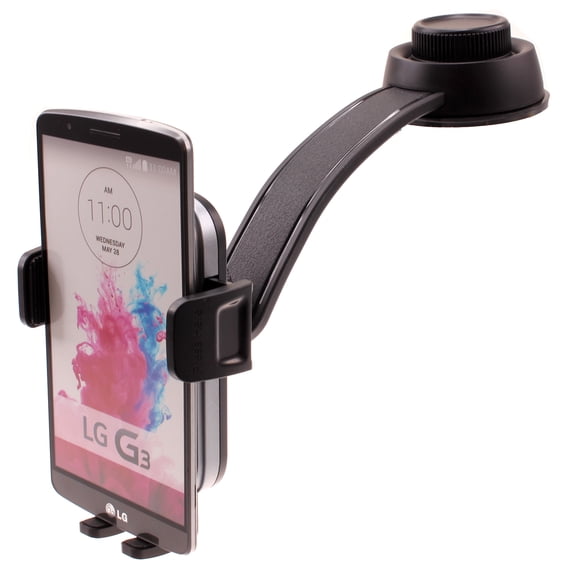 Car Mount Compatible With iPhone 16e/17e - Dash Phone Holder Cradle Bendable Adjustable Aluminum Arm Swivel Dock