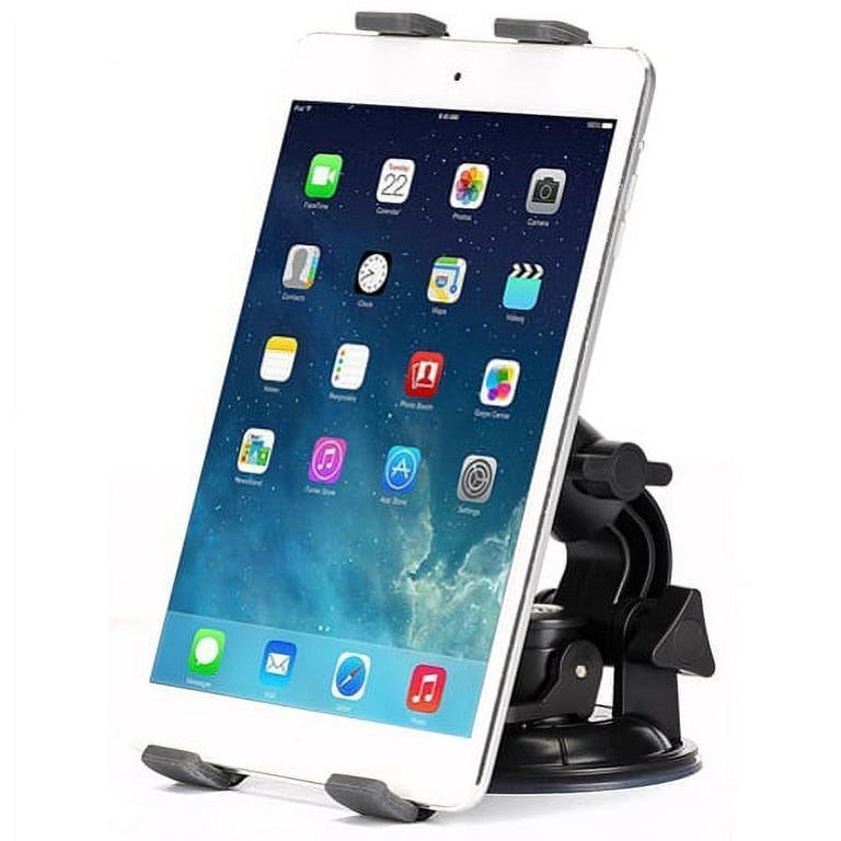 Car Mount Dash Windshield Tablet Holder Swivel Cradle Dock Strong Suction  V4X for  Kindle Fire DX, Kids Edition HD 8 10 - iPad Pro 9.7 10.5