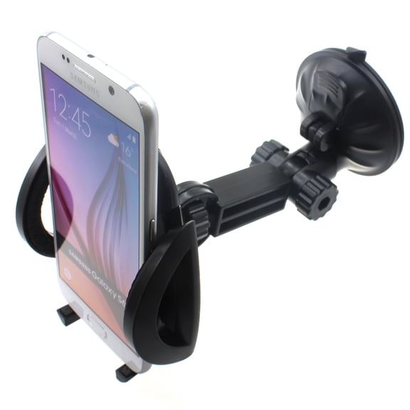 Car Mount Dash for Samsung Galaxy S20/S21/S22/Plus/Ultra/FE - Windshield Holder Cradle Rotating Dock Suction