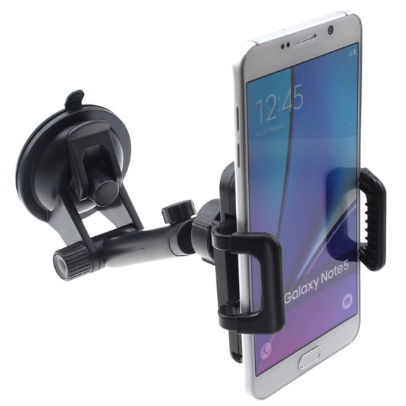 Car Mount Dash for Samsung Galaxy S23/FE/Plus/Ultra/S24/FE/Plus/Ultra - Windshield Holder Telescopic Cradle Swivel Dock