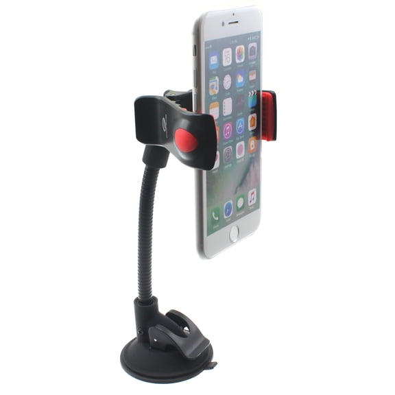 Car Mount Dash for Samsung Galaxy S25/Edge/Plus/Ultra - Windshield Holder Swivel Clip