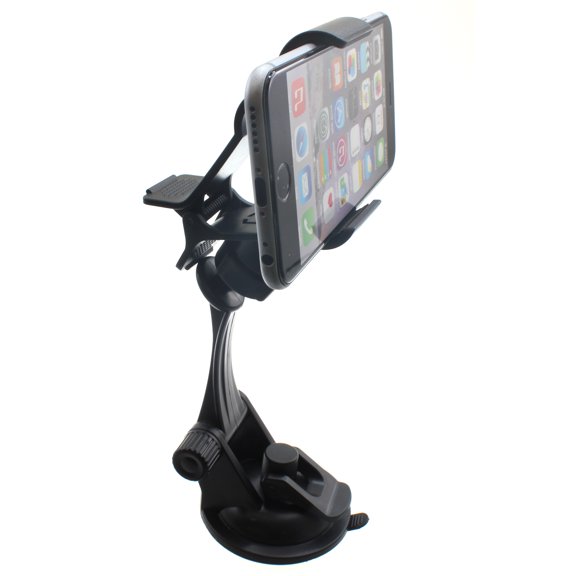 Car Mount Dash for T-Mobile REVVL 6 5G/6x 5G/Pro 5G - Windshield Holder Cradle Rotating Dock Suction