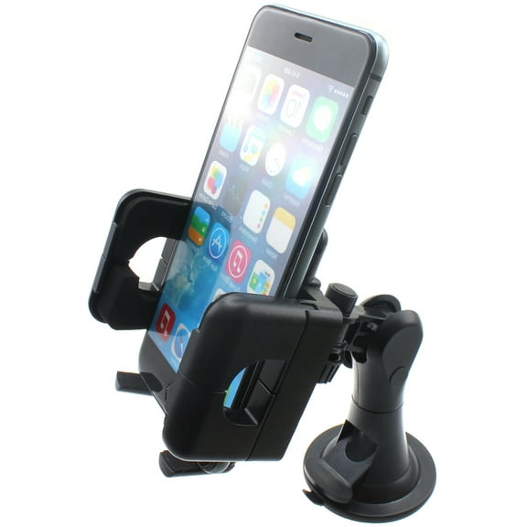 Car Mount Dash for iPhone SE (2020)/SE (2022) - Windshield Holder Cradle Swivel Dock Suction