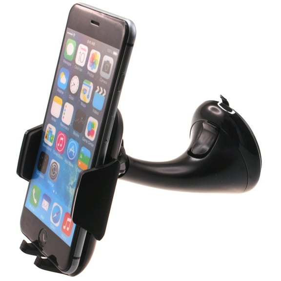 Car Mount Dash for iPhone SE (2020)/SE (2022) - Windshield Holder Cradle Swivel Dock Suction