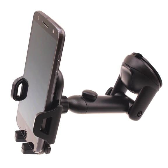 Car Mount Dash for iPhone SE (2020)/SE (2022) - Windshield Holder Telescopic Cradle Swivel Dock