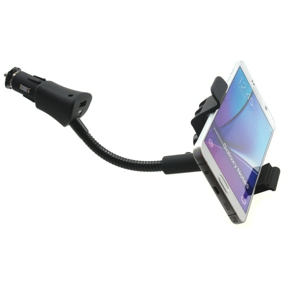 For Motorola Razr / Razr Plus (2023) - Car Mount Charger Holder DC Socket USB Port Cradle Swivel