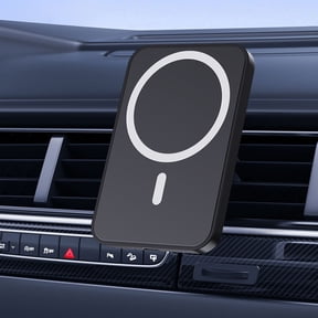Car Mount Magnetic Wireless Charging Phone Holder, 15W Fast Charging Car Phone Charger, Suction 360° Rotation One-Handed Control for Car Dashboard, Black