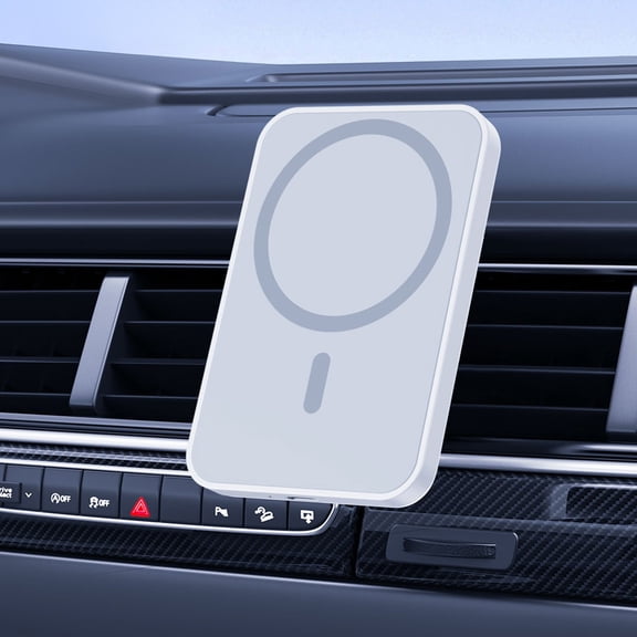 Car Mount Magnetic Wireless Charging Phone Holder - 15W Fast Charging, Magnetic Car Phone Charger and Dashboard Mount