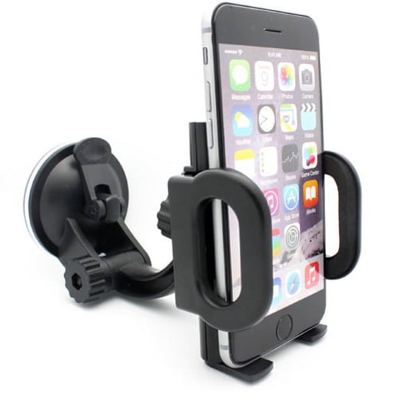 Car Mount Phone Holder Windshield Swivel Cradle Stand Window Glass Dock Strong Suction Multi Angle Rotation D3X for Motorola Moto Z Force Droid - Samsung Galaxy J3 J5 J7, Note 3 4 5 Edge, S5 S6 Edge